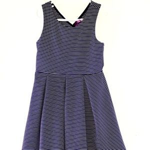 Classic navy blue and white party dress from aqua.